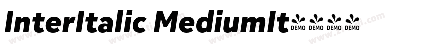 InterItalic MediumIt字体转换